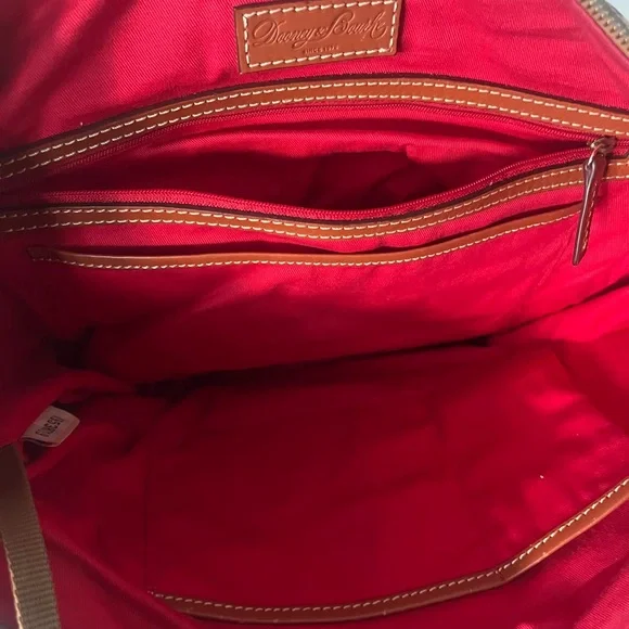 Dooney & Bourke Tan and Brown Monogram Tote - Picture 4 of 4